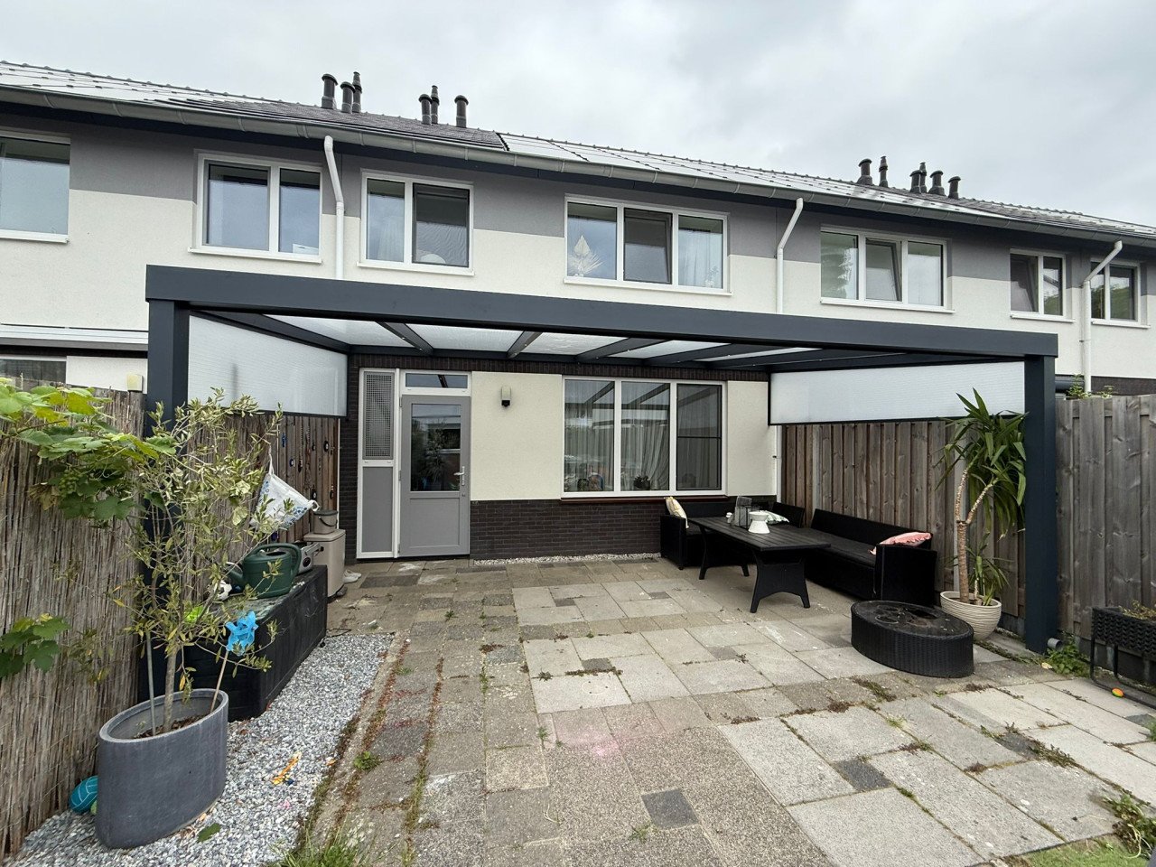 Overkapping aluminium antraciet