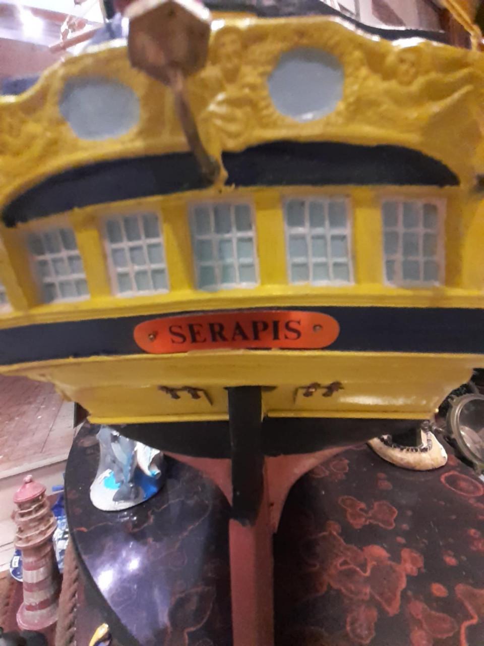 Scheepsmodel Serapis    engels linieschip