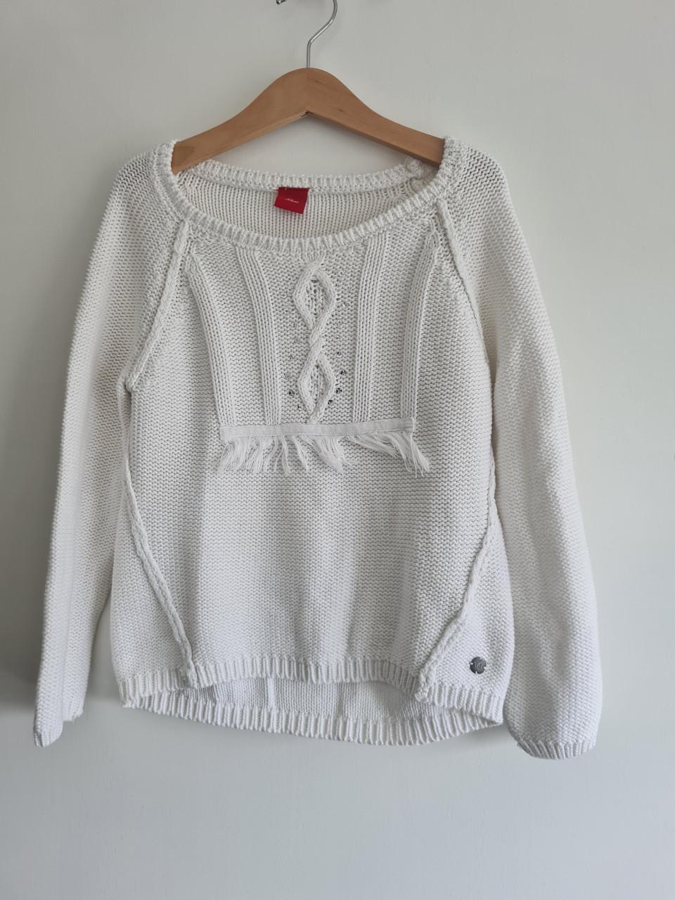 Witte katoenen trui van s' Oliver  Mt 128-134