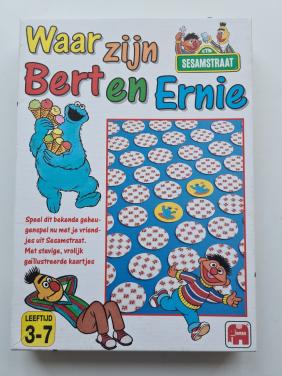 Sesamstraat "Waar zijn Bert en Ernie" geheugenspel. 3-7 jaar