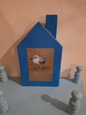 Decoratief houten blok