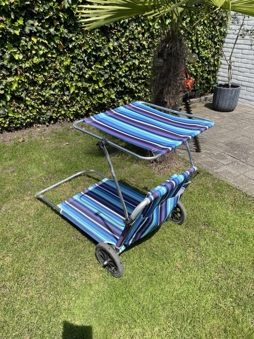 Verrijdbare strandligstoel