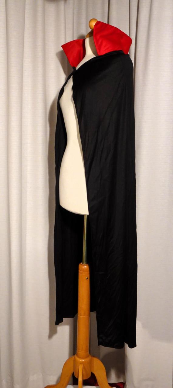 Nieuw ! Vampier / Dracula Cape Voor Volwassenen Heren Maat S