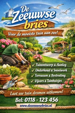 Onderhoud van voor en achter tuinen in en rond Zeeland regio Walcheren