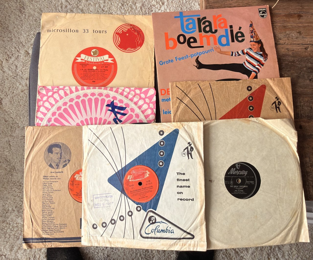 Vintage Vinyl Platen Collectie 78 toeren