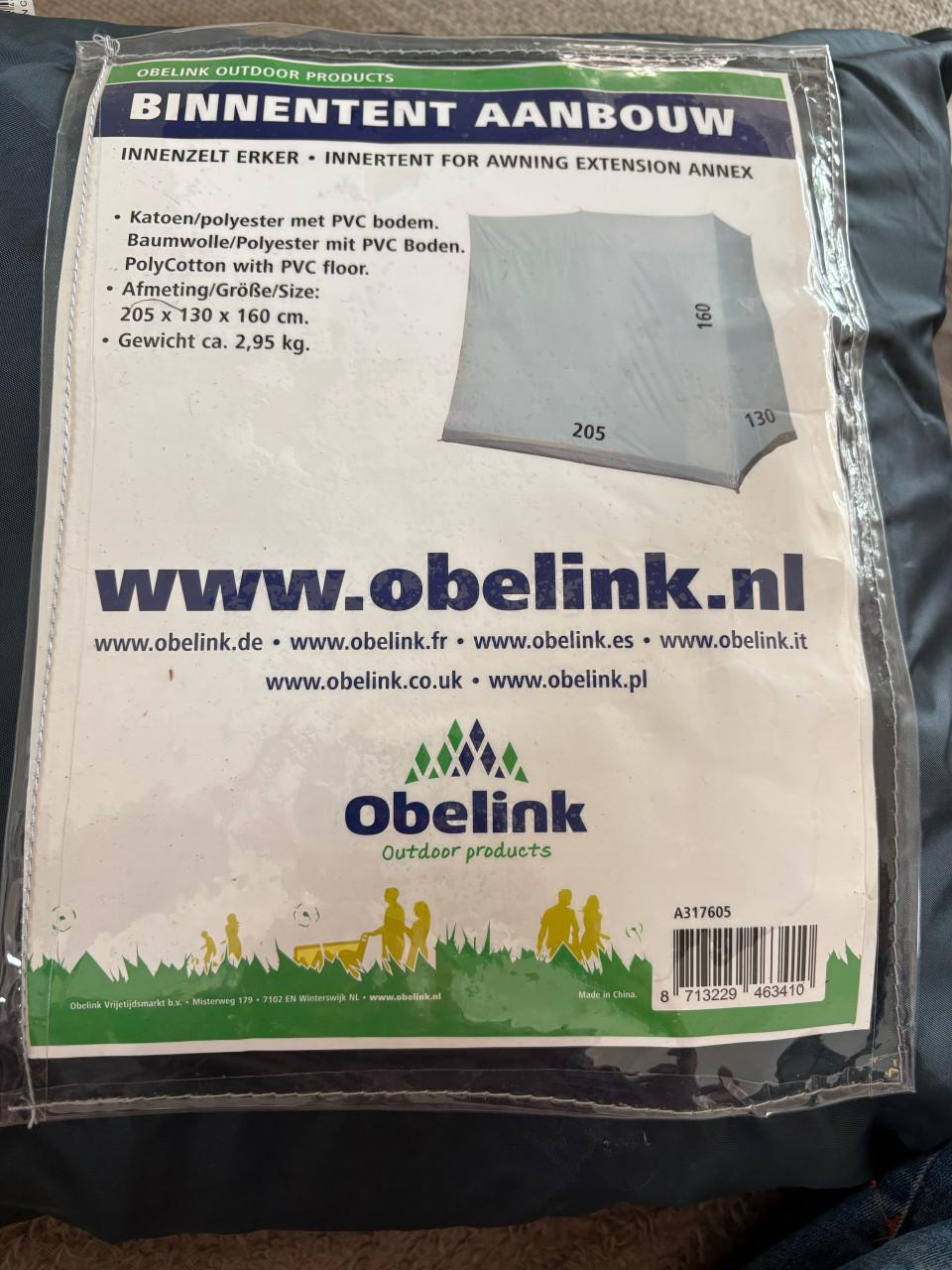 Binnentent aanbouw