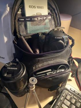 Foto camera overcomplete spiegel reflexcamera canon eos 1000D