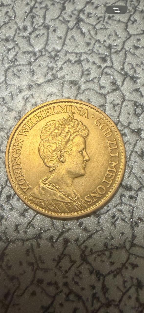 Nederlands gouden tientje uit 1912
