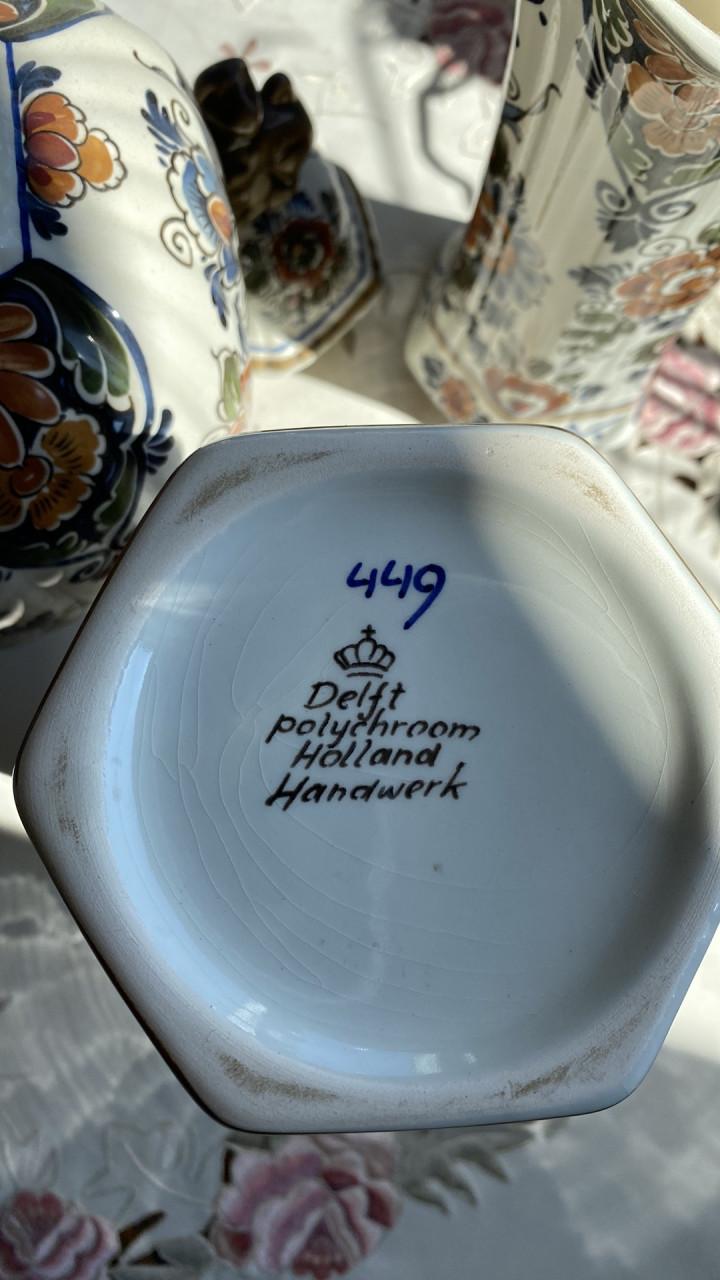 Vazen van Delfts Polychroom