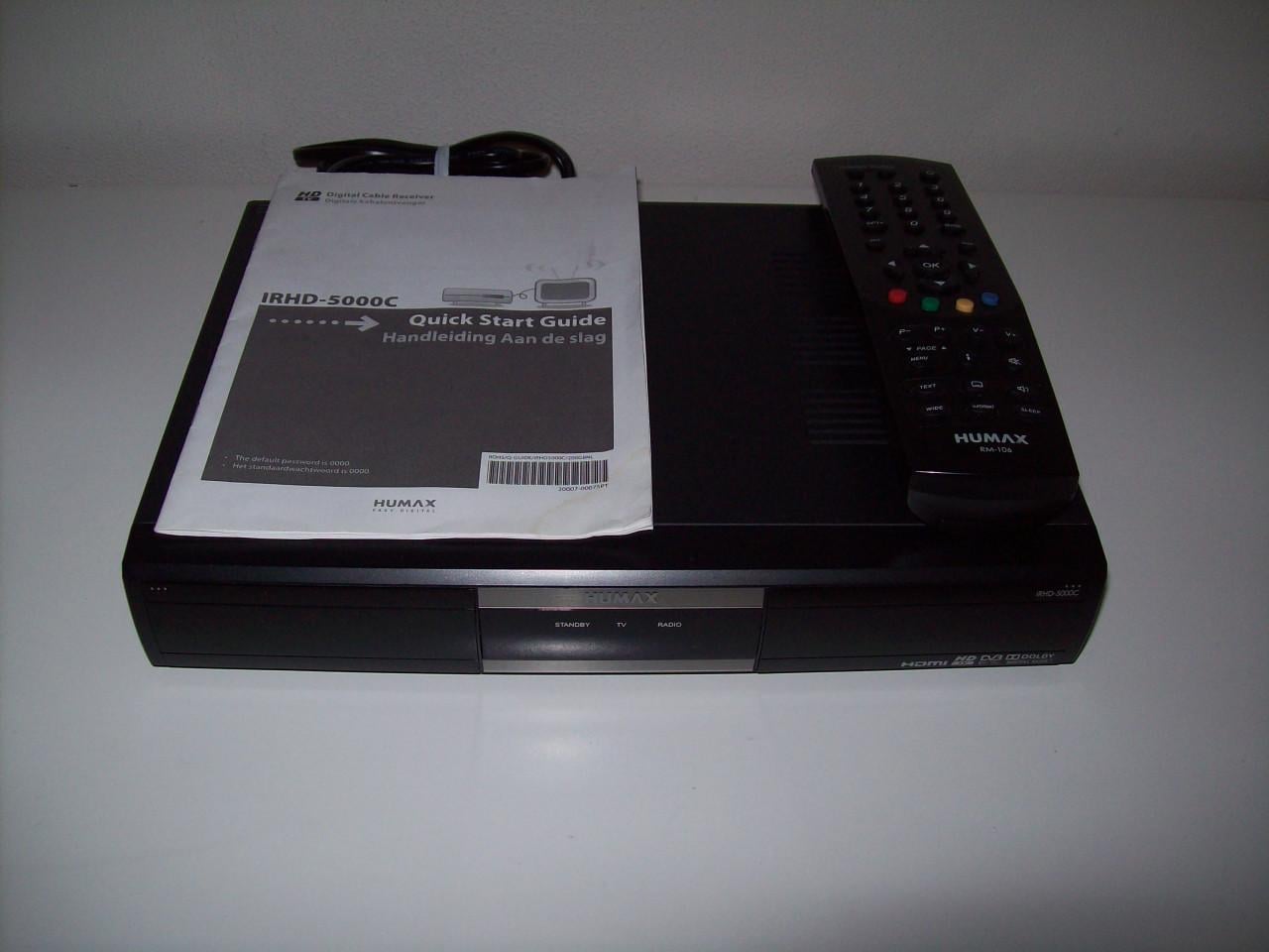 HUMAX 5000c FULL HD DECODER INCLUSIEF AFSTANDSBEDIENING