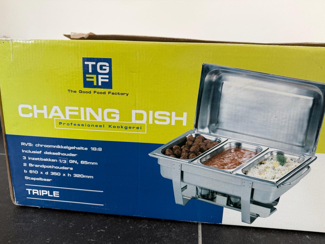 TGFF Chafing Dish / Bain-marie warmhouder set