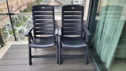 4 HARTMAN VERSTELBARE TUINSTOELEN
