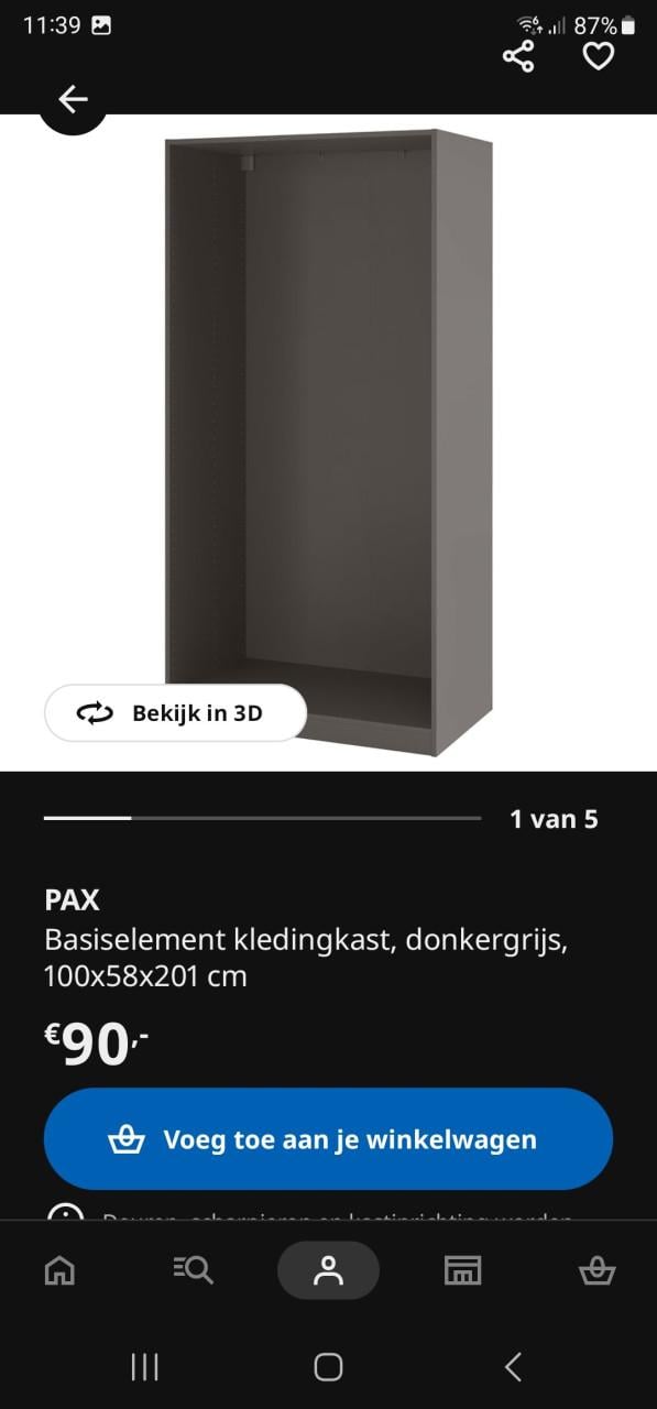 Kledingkast PAX/BERGSBO