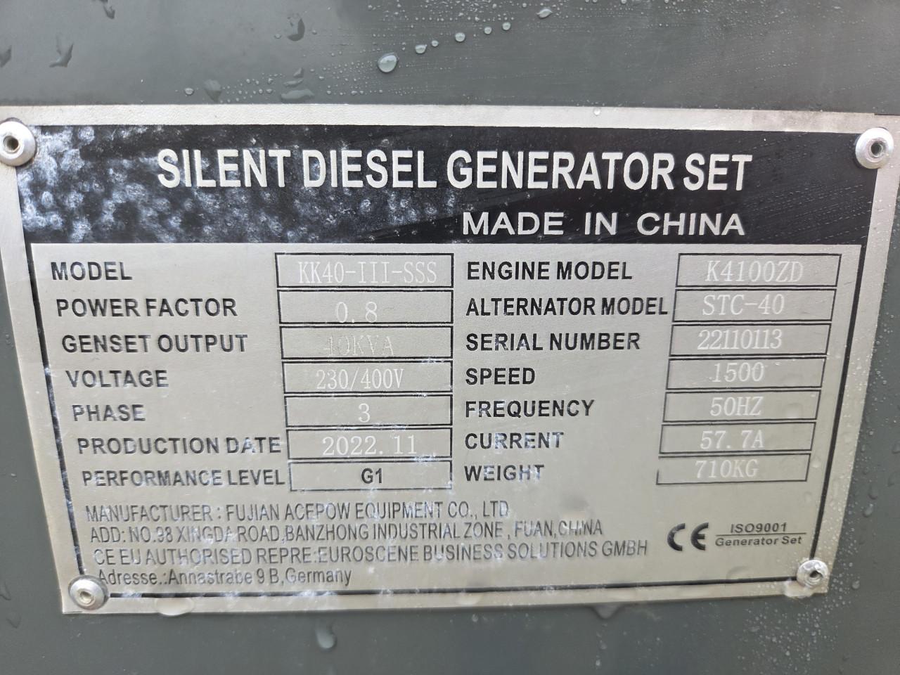 Generator 40 kva