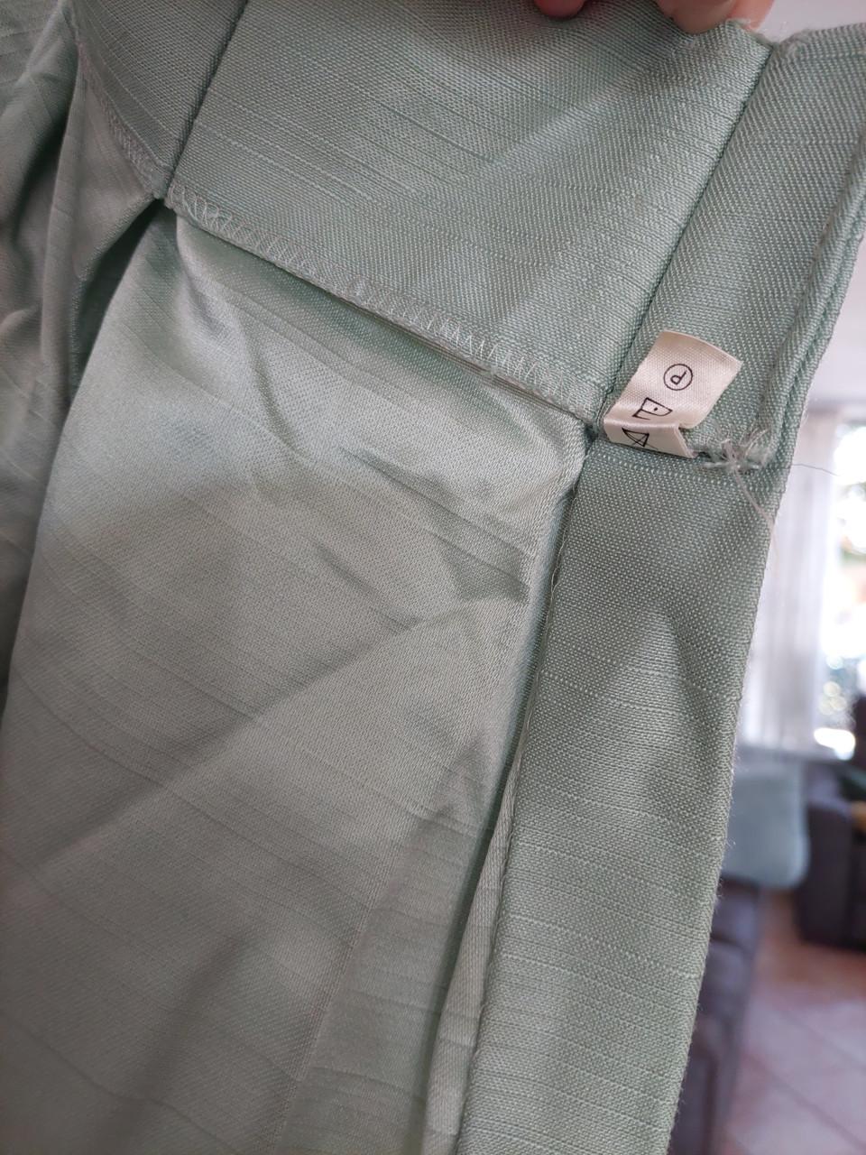 2x overgordijnen mintgroen als nieuw