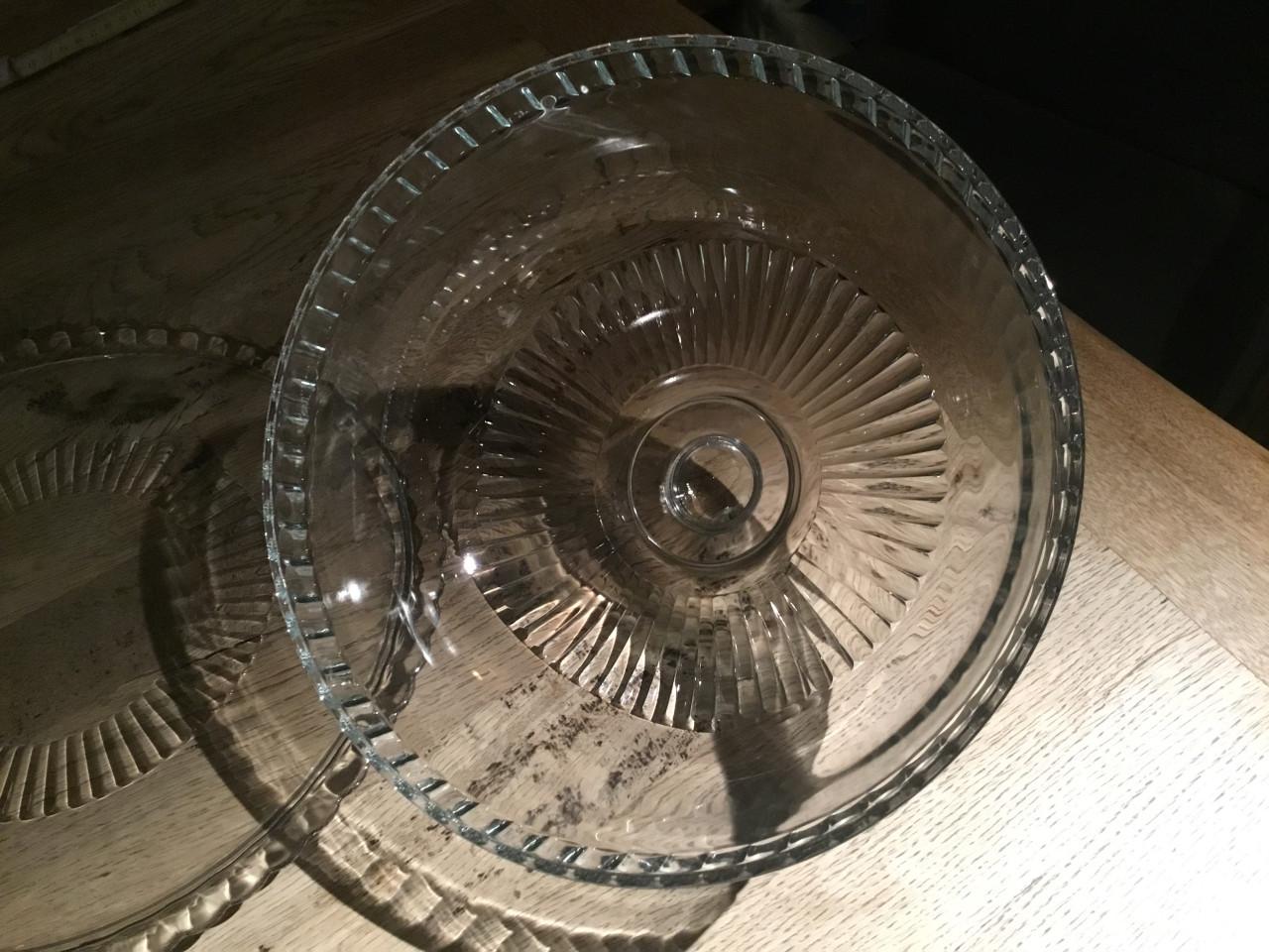 Arcoroc France Taartschaal met bord