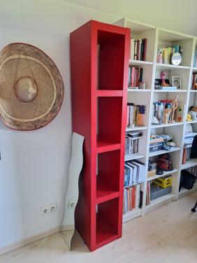 Kallax boekenkast rood