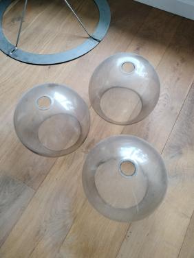 Lampenbol rookglas 3x
