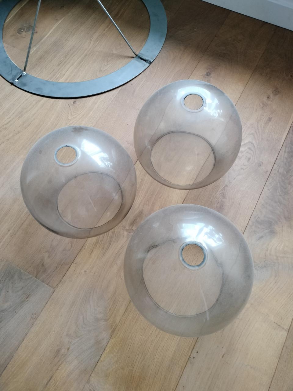 Lampenkap rookglas 3x