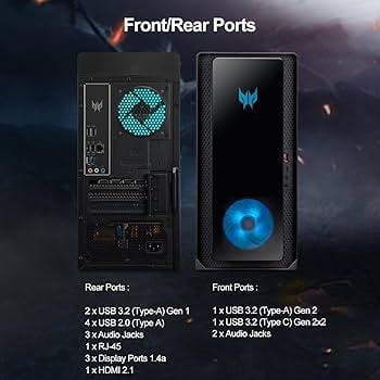 Gaming PC PREDATOR - I7 13700F - RTX 3070 - SSD - GARANTIE!!!!!