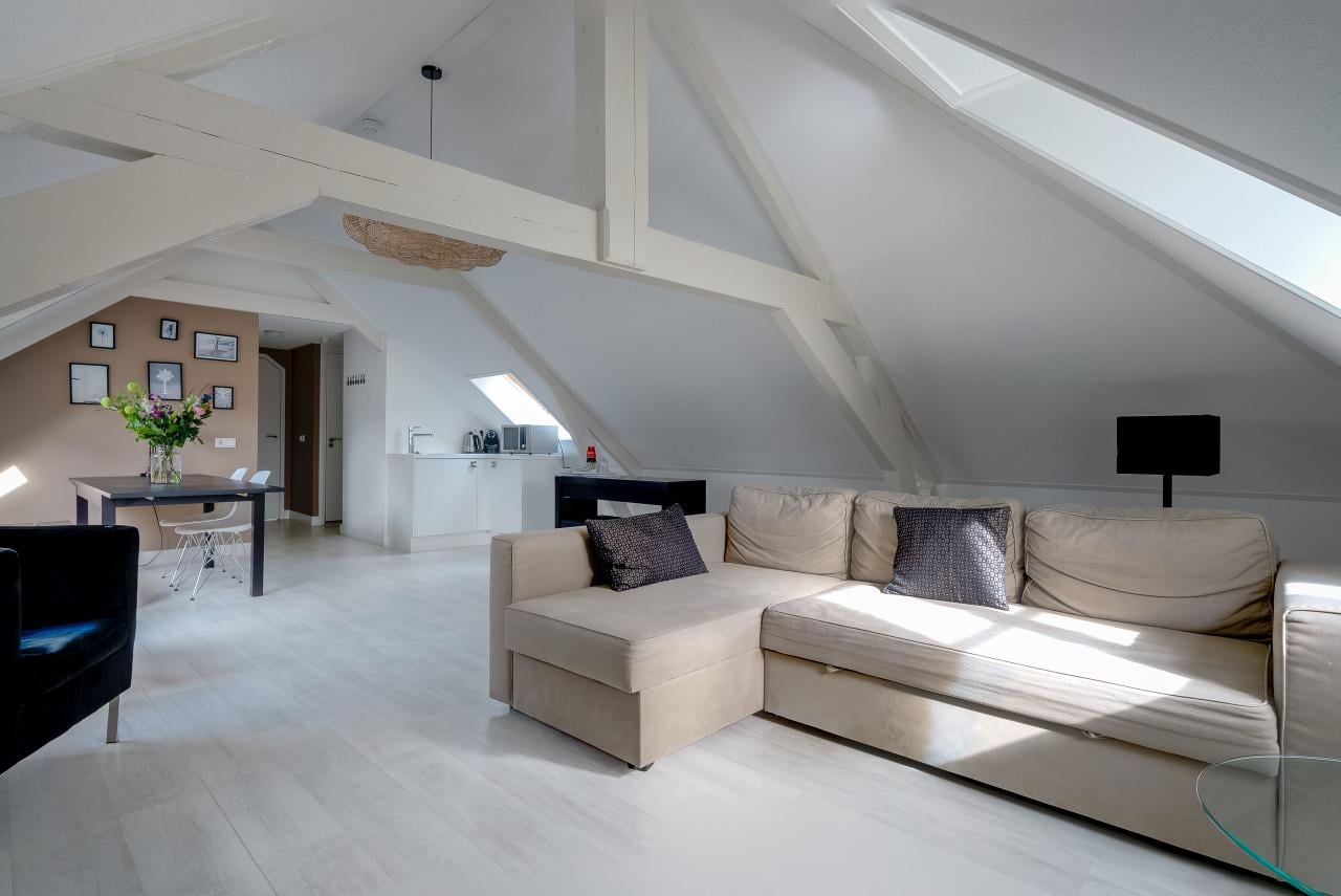 Gemeubileerde, grote zolder kamer te huur - tijdelijk