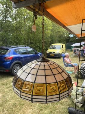 Tiffany hanglamp, glas in lood