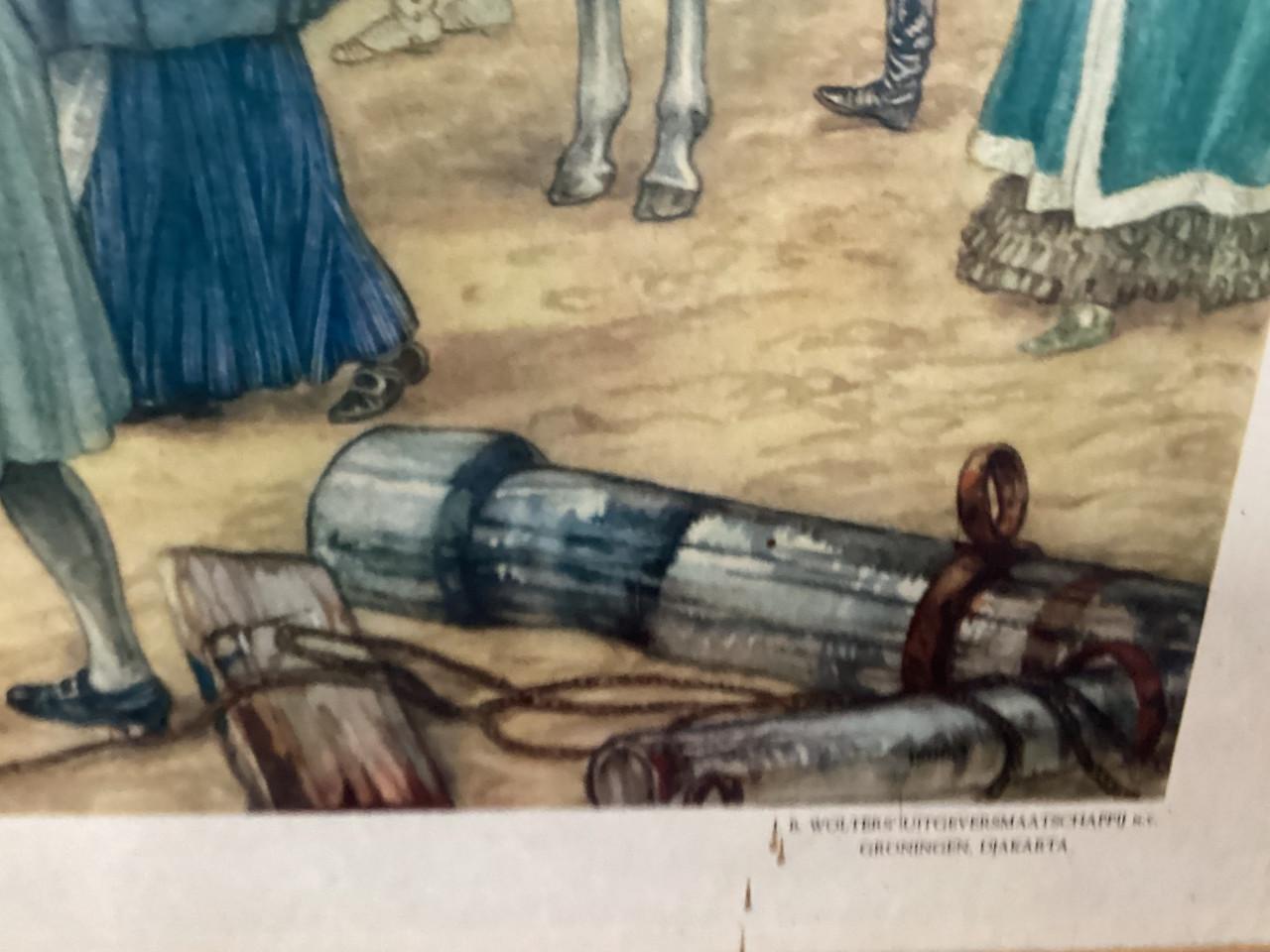 Schoolplaat. (Aankomst Willem II te Scheveningen)