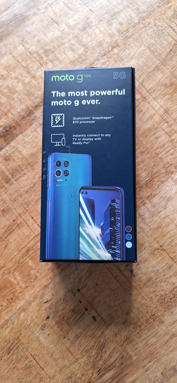 Motorola 100G 5G prachtig blauw 128gb+8