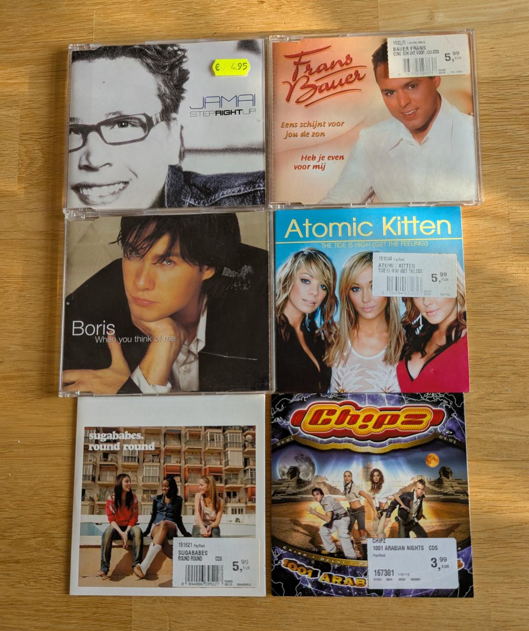 Doos vol met diverse cd's