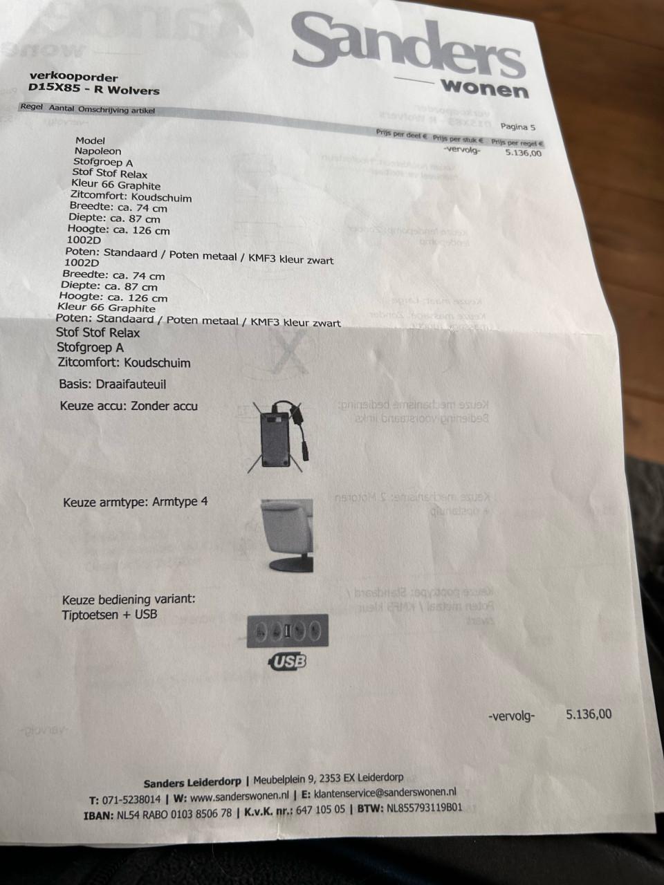 Te koop mooie sta op fauteuil mt L