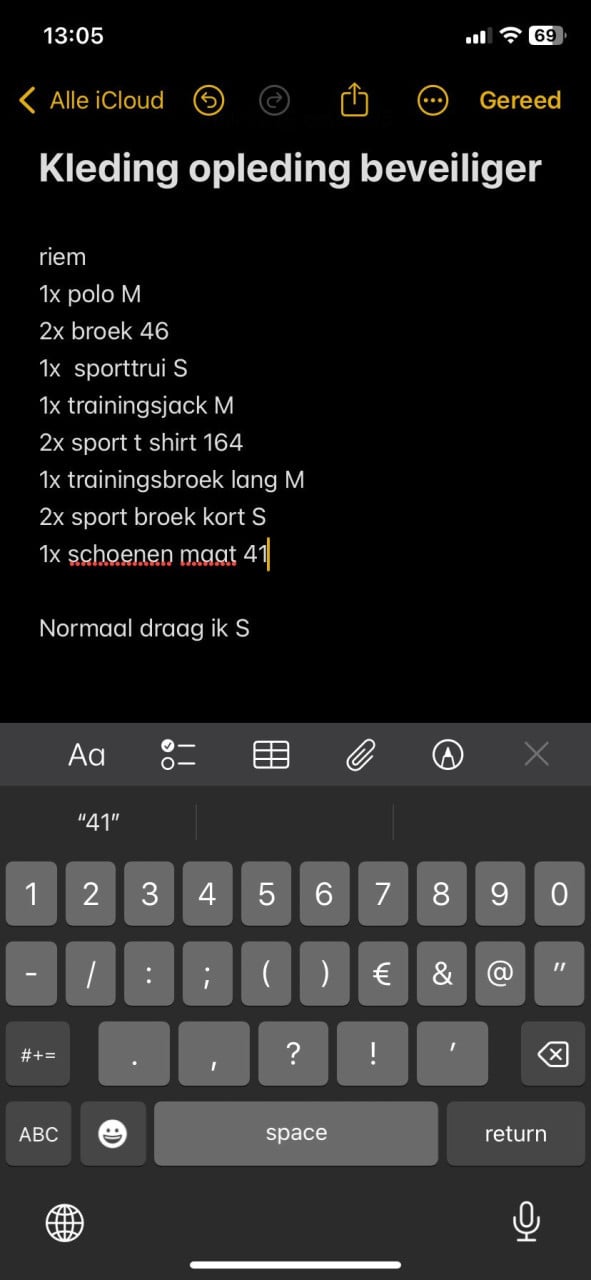 Kleding opleiding Beveiliging MBO2/3