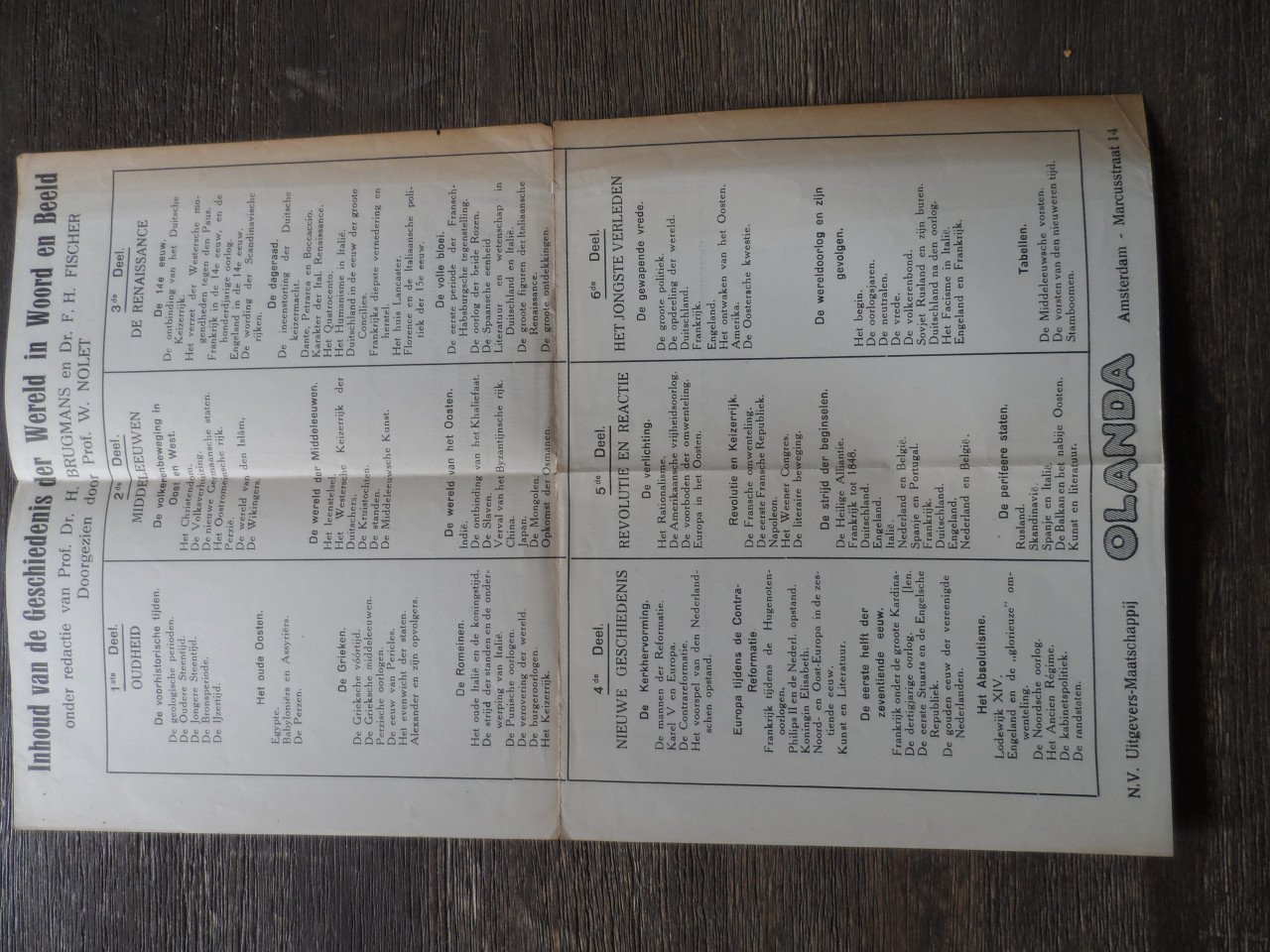 GESCHIEDENIS DER WERELD IN WOORD EN BEELD, DEEL 1TM 6     LUND 1928