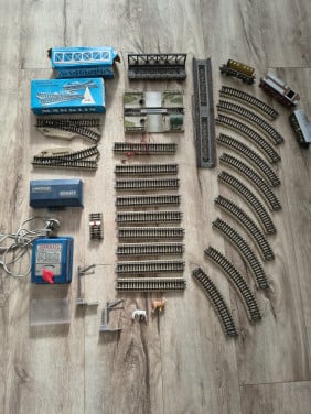 Grote set Märklin HO wissels, spoor, treintjes en meer! Set.