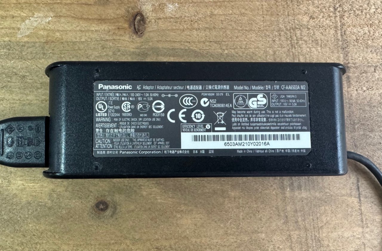 Orig. PANASONIC AC Toughbook laptop oplader adapter CF-AA6503A M2