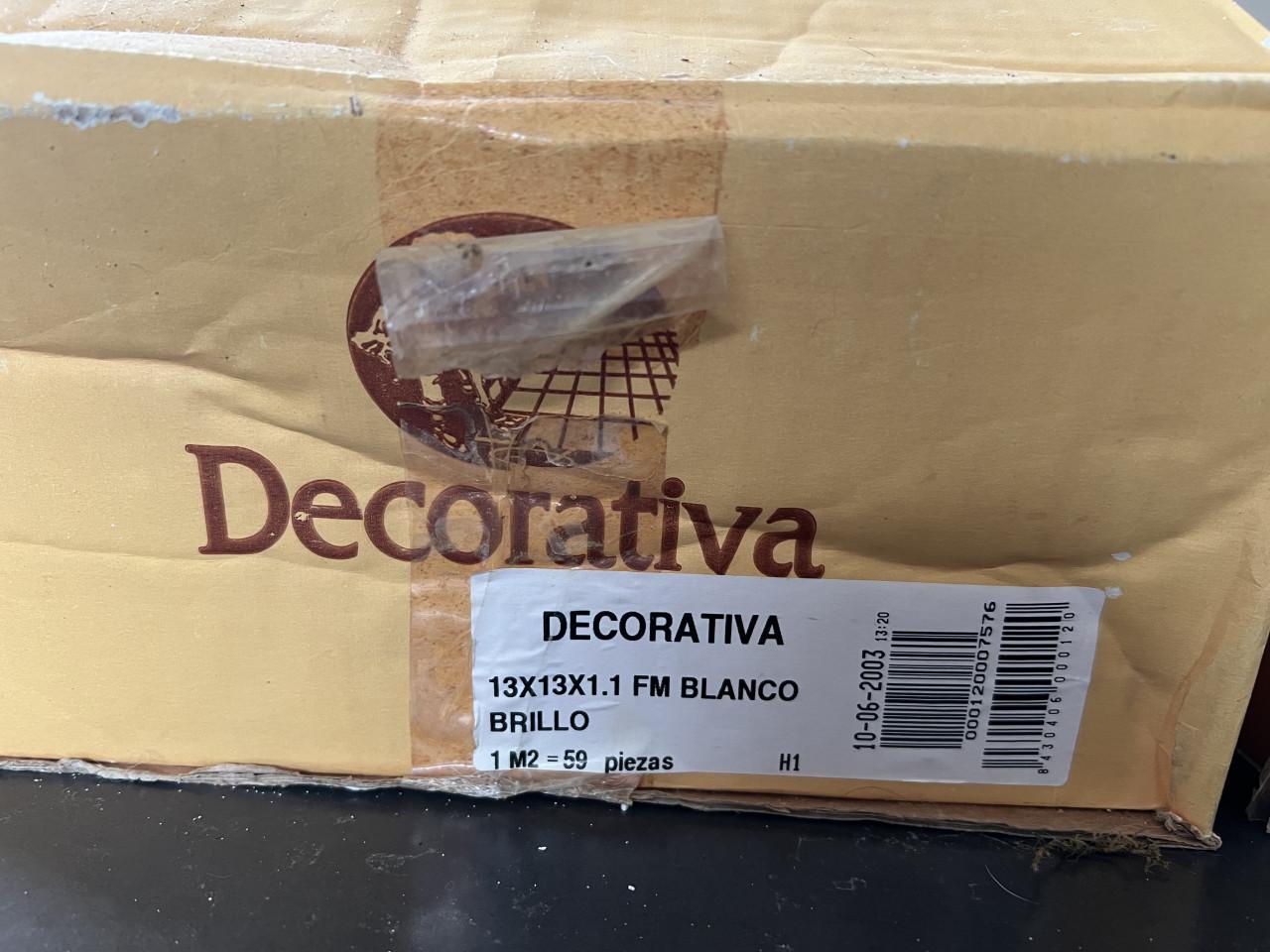 Spaanse tegels wit 13x13