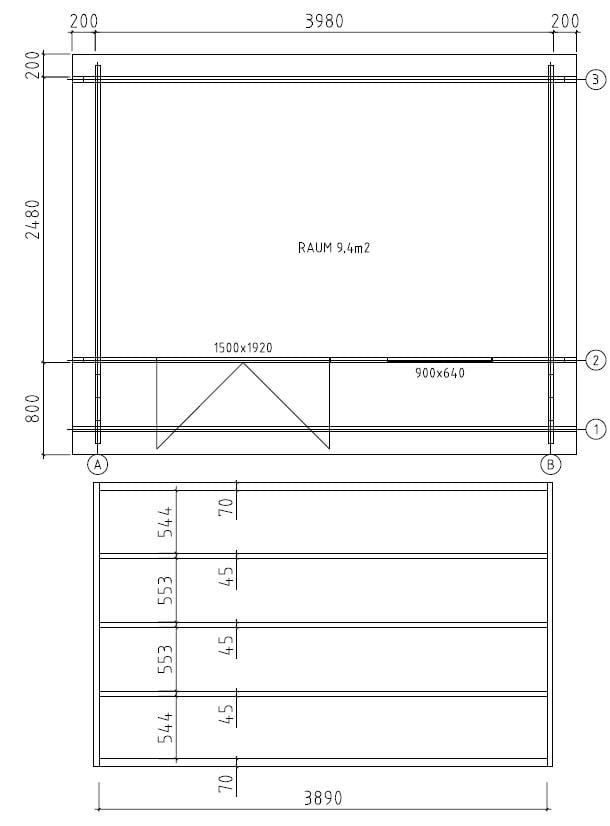 Tuinhuis model Ceder