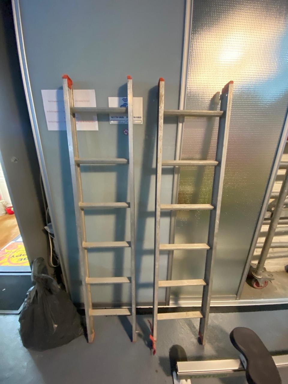 2x aluminium ladder