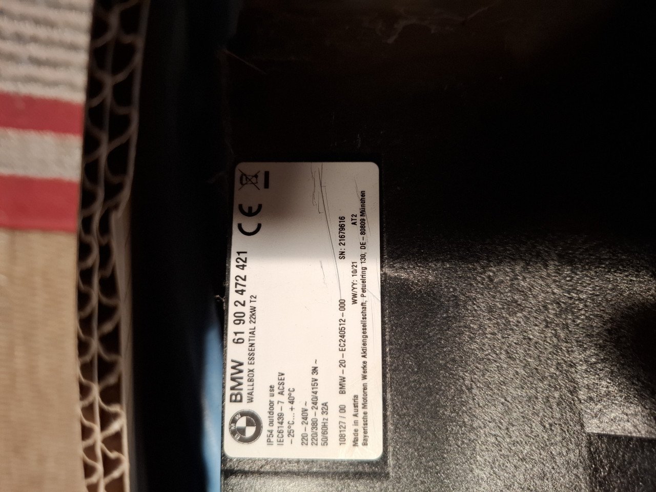 BMW Wallbox T2 Essential 22KW