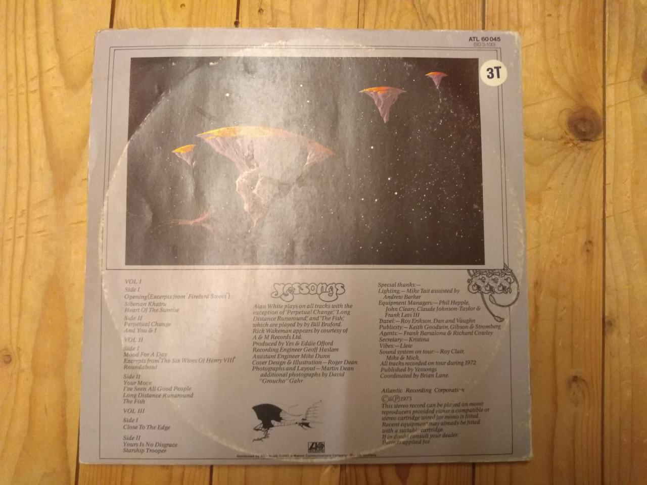 Te Koop Lp  Yes – Yessongs  (3 LP ‘s 60045  uit 1973