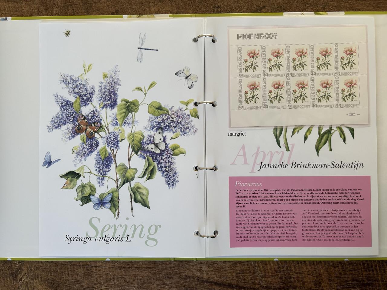 Postzegel album Bloemenpracht