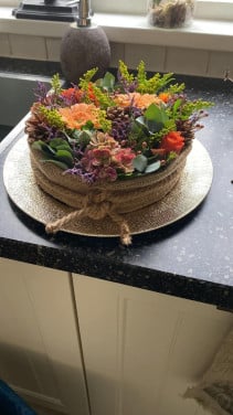 Bloemschikken bij Theeschenkerij de Pluktuin Koudekerke