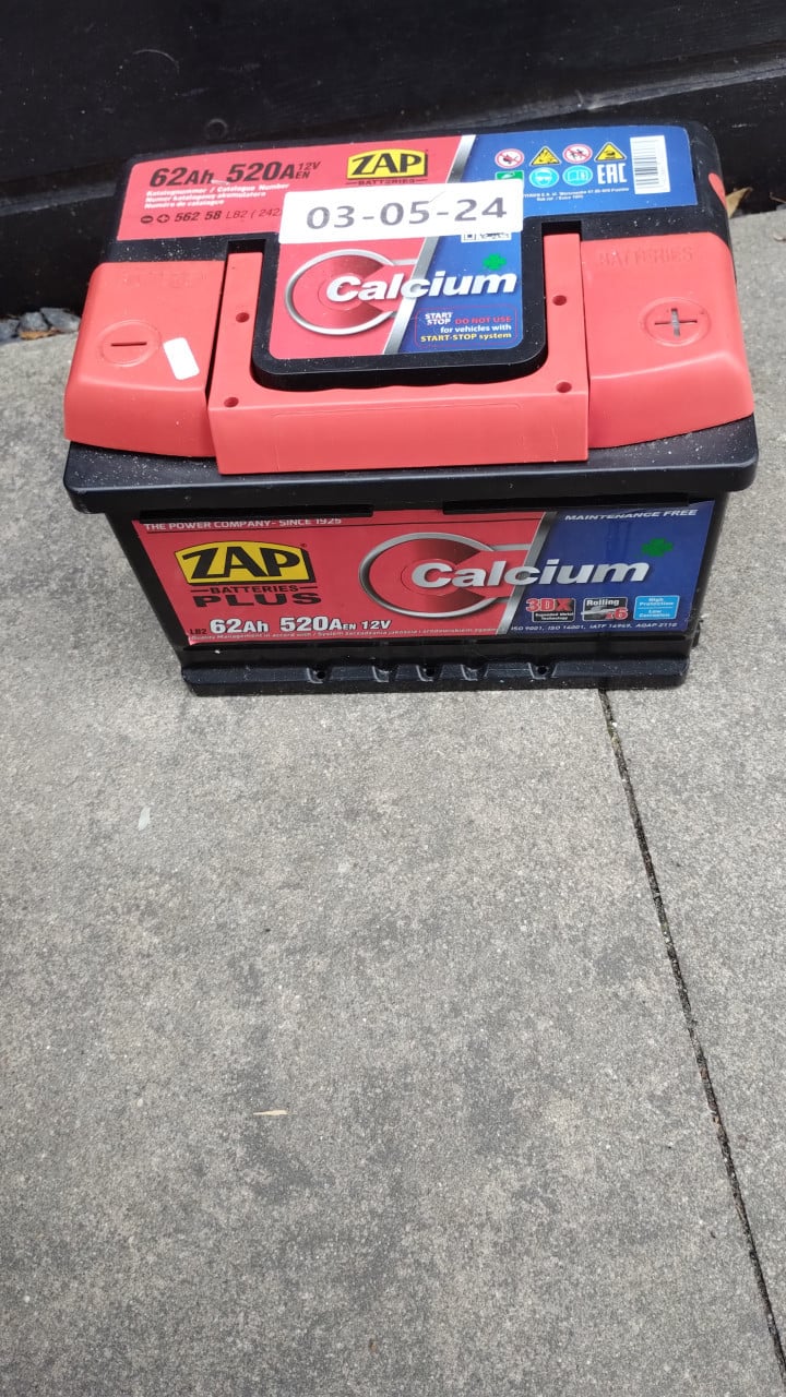 Nieuwe accu