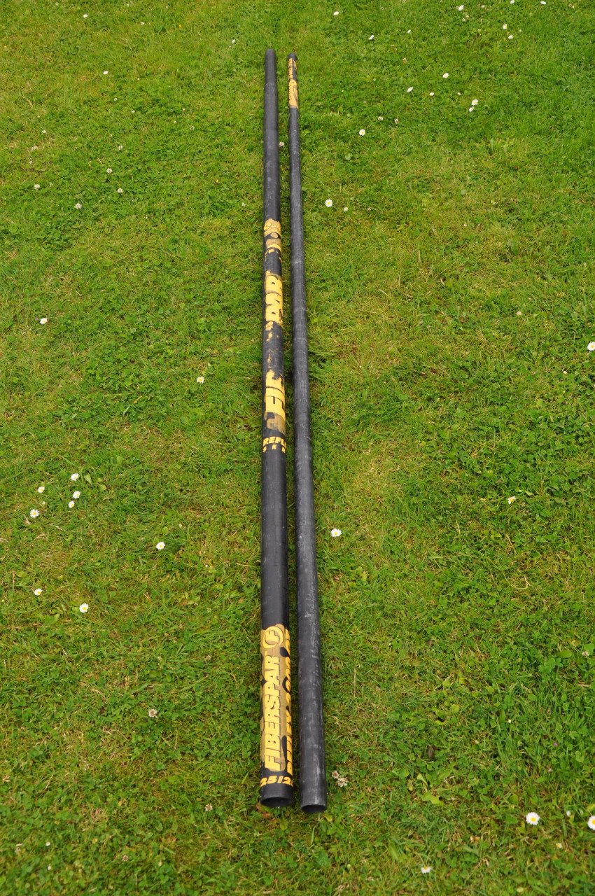 6.5m2 Tushingham Raptor Freeride zeil, FiberSpar mast, NeilPryde giek