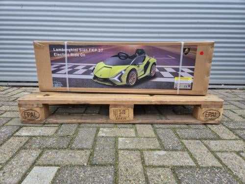 Nieuwe Elektrische kinderauto Lamborghini Sian 12v (Rood)