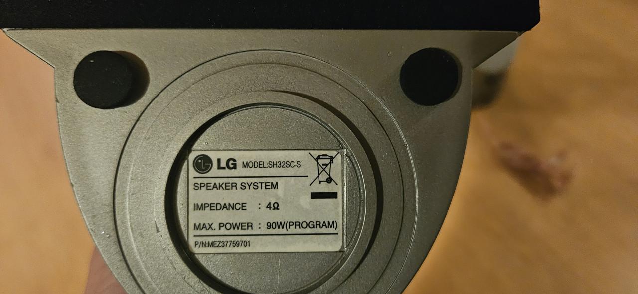 LG SH32S-CS Satelliet Speaker / Centerspeaker – 90W (4 Ohm)