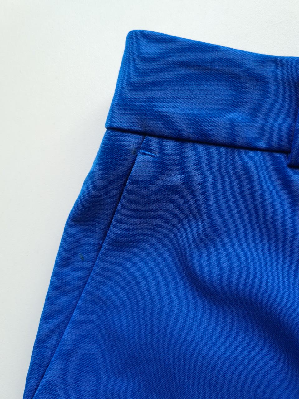 Nieuw ! Kobalt blauwe broek met wijde pijpen Mt 34 / 36