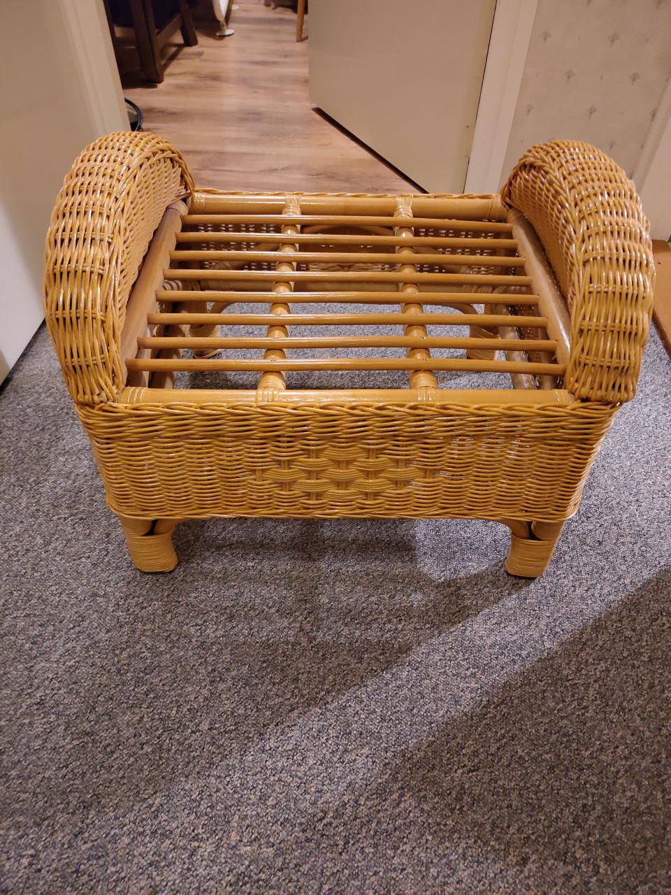 Vintage rieten stoel