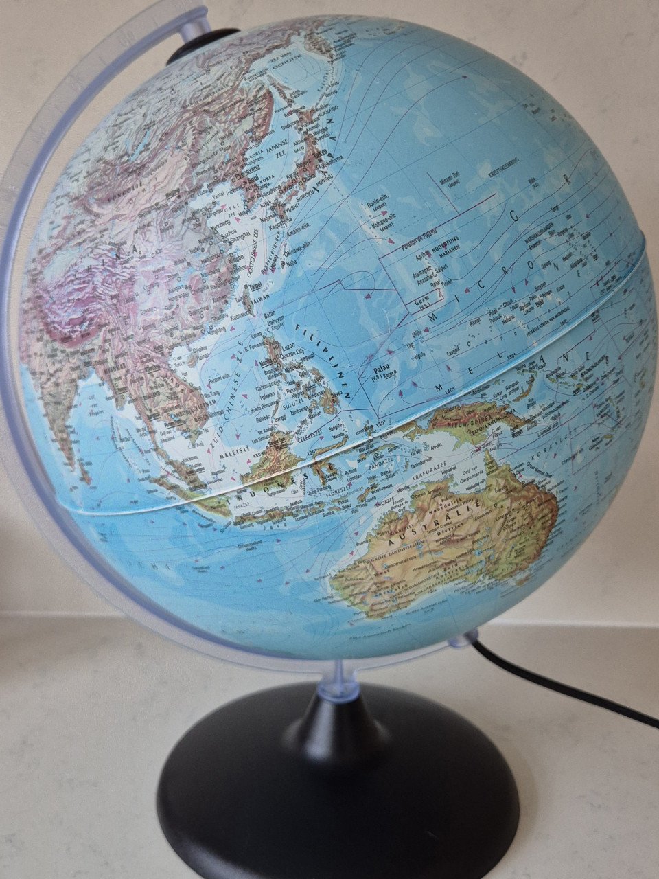 Wereldbol lamp