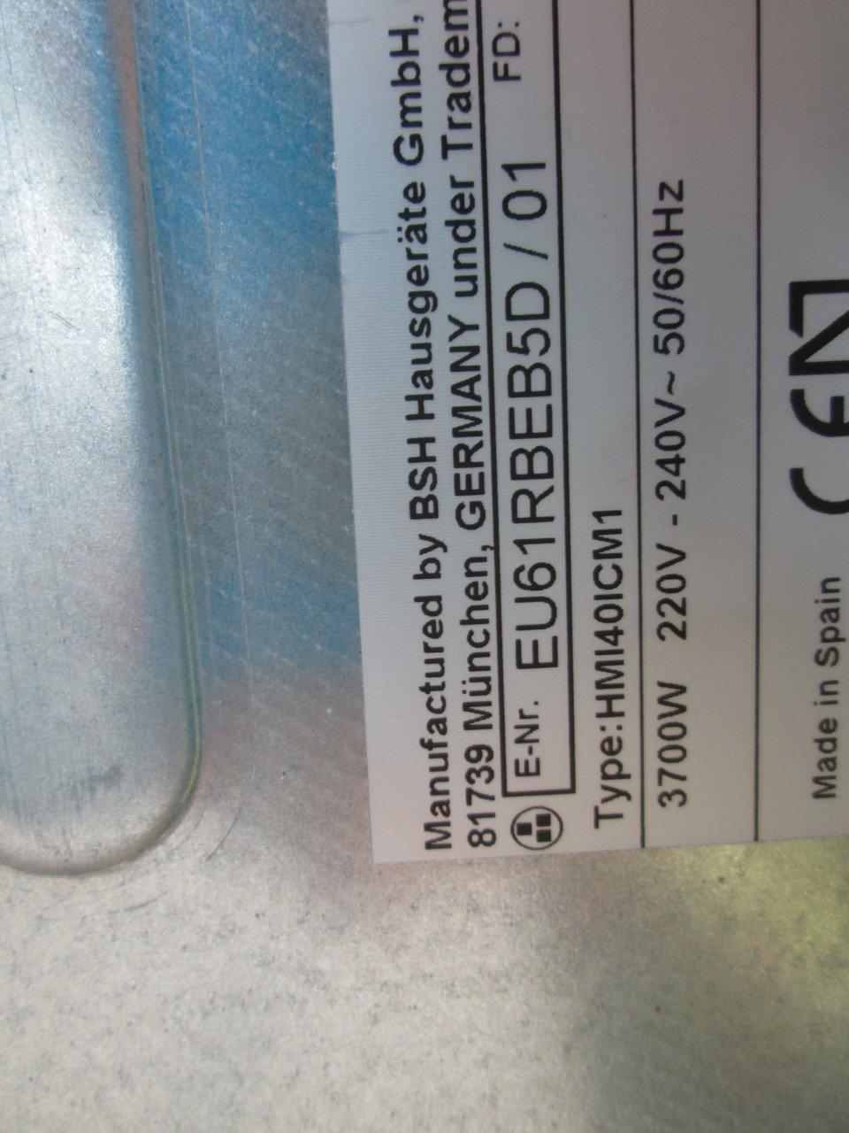 Siemens inbouw inductie kookplaat 220 Volt [ normale stekker]