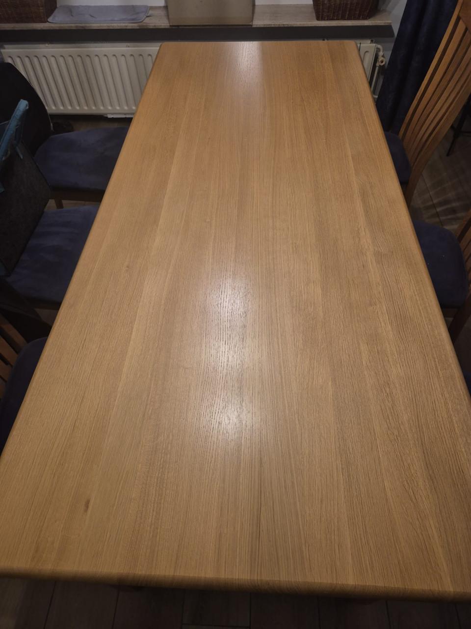 Licht eiken eettafel